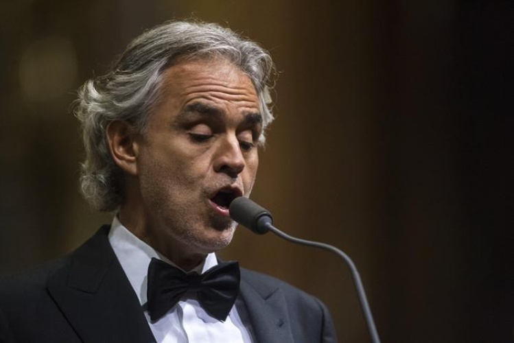 Blind opera singer Andrea Bocelli airlifted to hospital after falling off