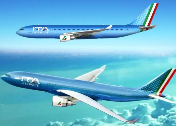 Italy's new national airline takes to the sky and reveals bold look — Il  Globo