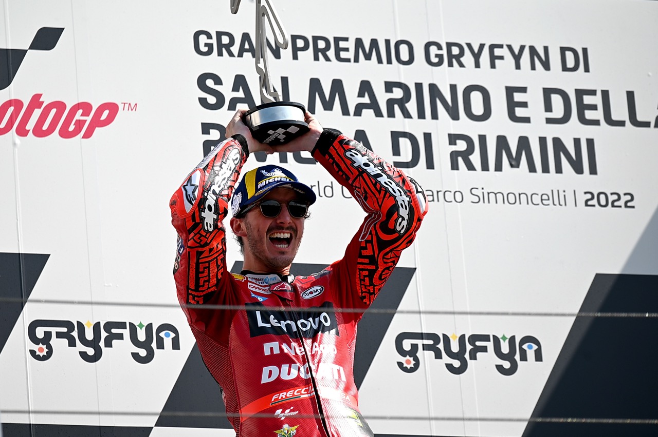 Bagnaia fa la storia della Ducati a Misano — Il Globo