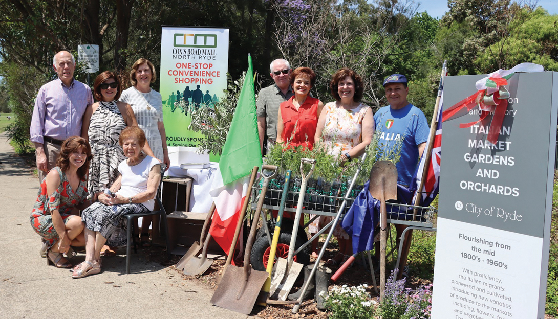 La targa per gli orti italiani di Ryde — Il Globo